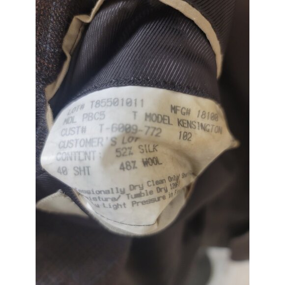 Burberrys Blazer Mens 40 Short Sport Coat  Brown - Picture 4 of 10